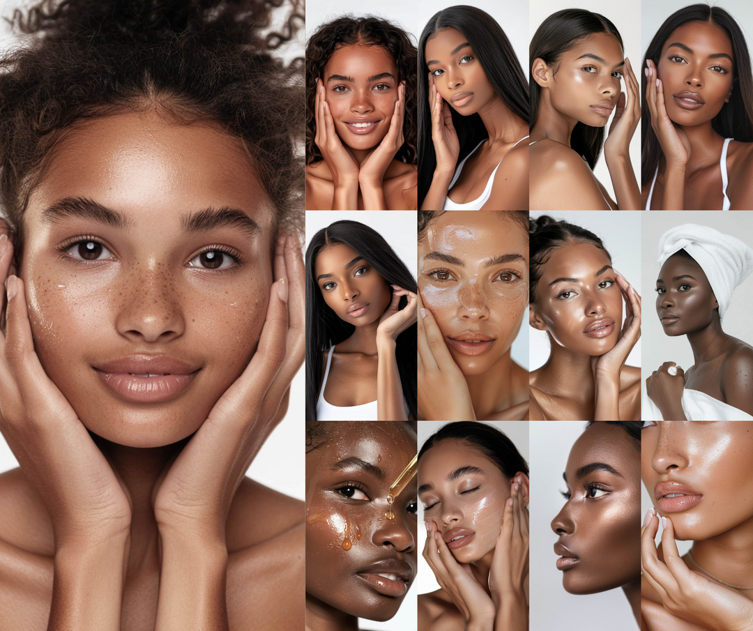 50 Melanin Skincare Stock Photos