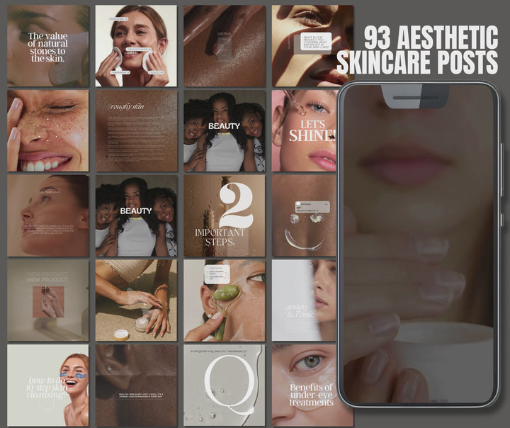 200+ Aesthetic Skincare Bundle