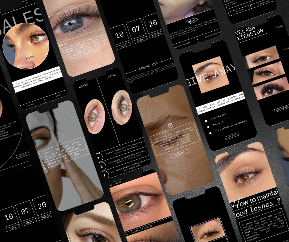 100 Lash Artist Instagram Bundle