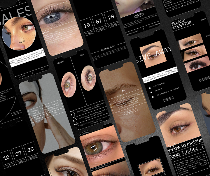 100 Lash Artist Instagram Bundle