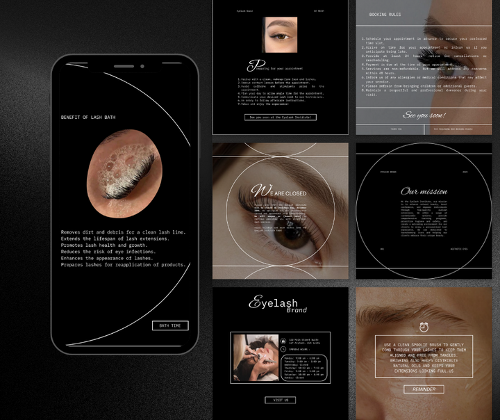 100 Lash Artist Instagram Bundle