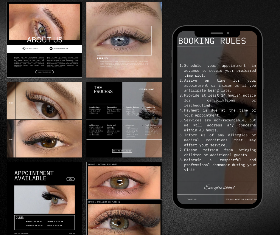 100 Lash Artist Instagram Bundle