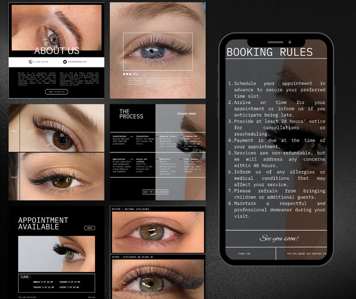100 Lash Artist Instagram Bundle