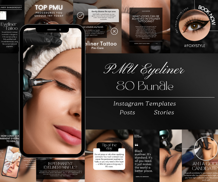 80 Eyeliner PMU Instagram Bundle