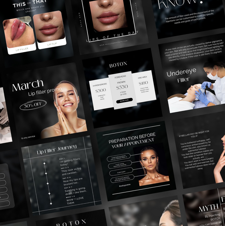 Luxury Nurse Injector Instagram Bundle