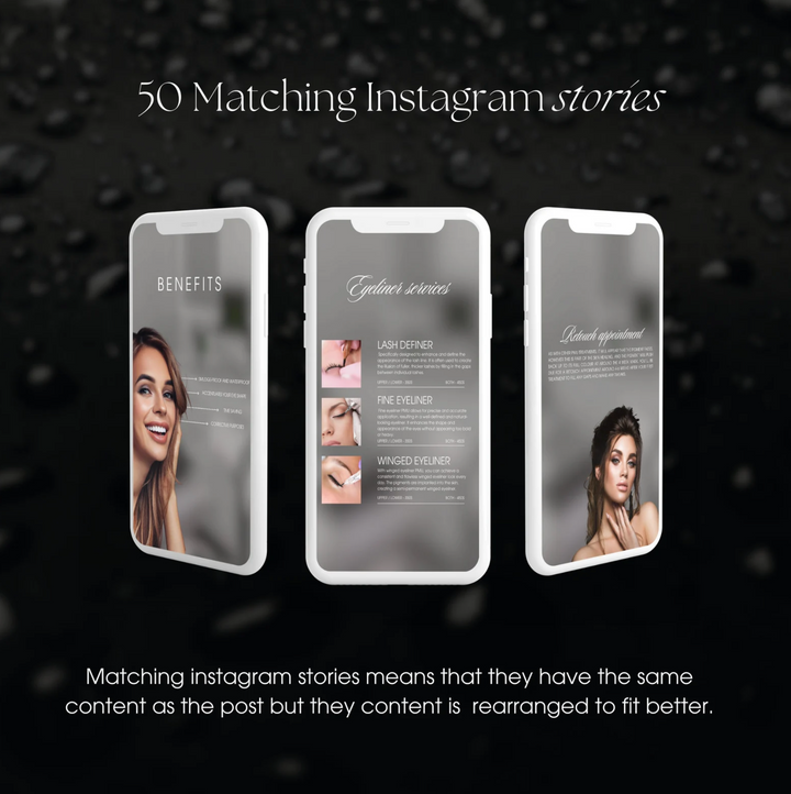 100 Eyeliner PMU Instagram Bundle